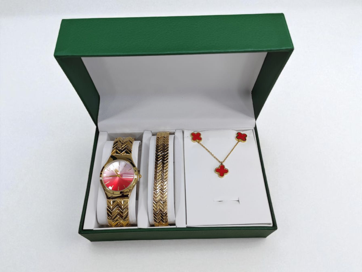 Ensemble montre et bijoux élégant