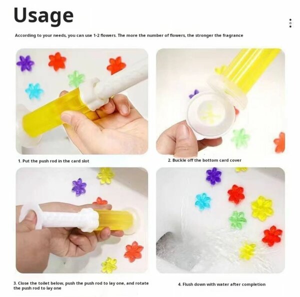 Déodorant WC en gel floral