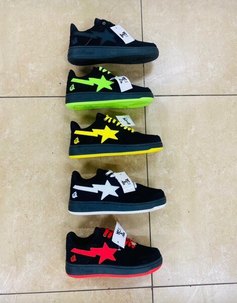 High quality suede BaPe star sneakers