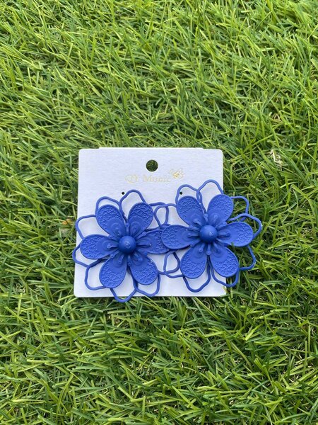 Boucles d'oreilles florales colorées