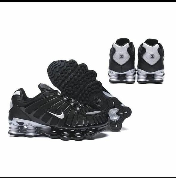 Baskets Homme Noires et Argent