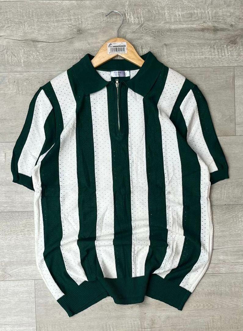 Polo à rayures rétro chic