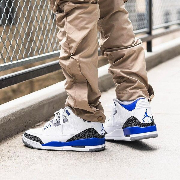 Baskets Air Blanc Bleu Nike 3