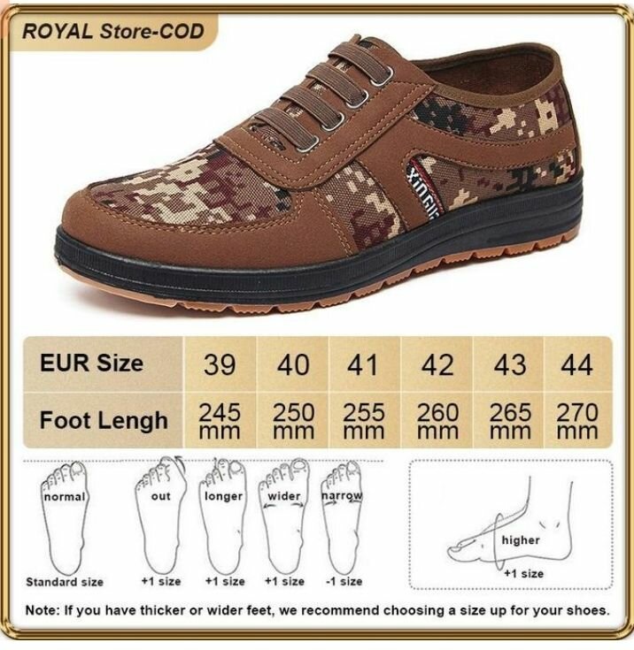 Chaussures de Loisirs Camouflage Homme