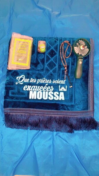 Tapis de prière personnalisée