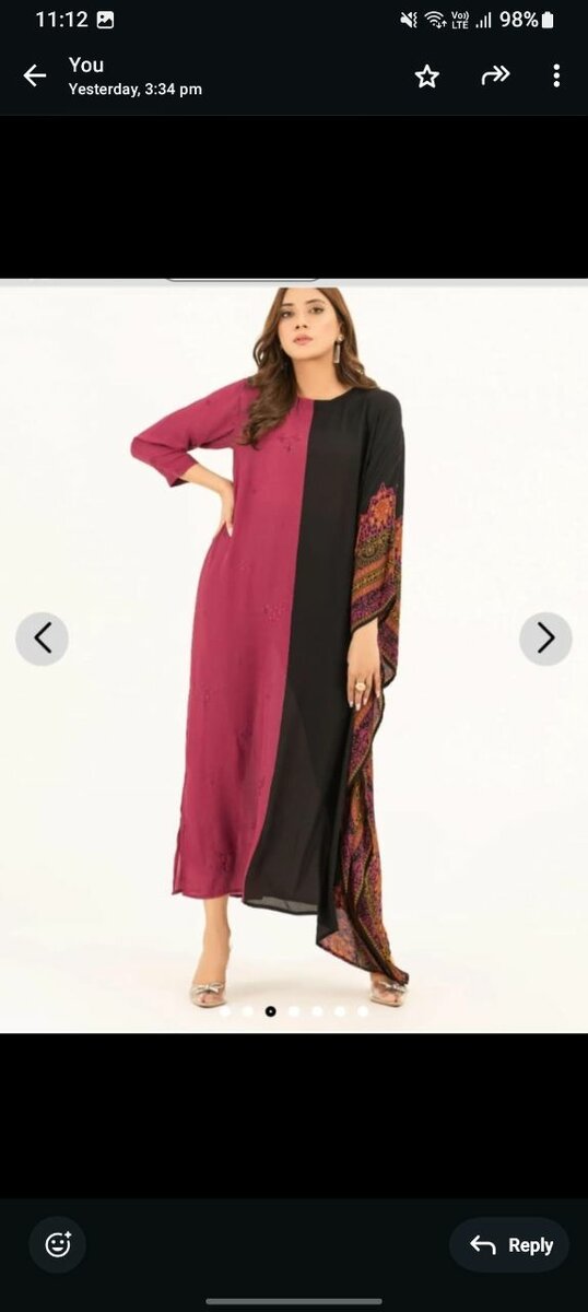 Black Limelight Kaftaan