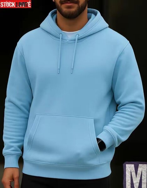 Sweat à capuche bleu homme