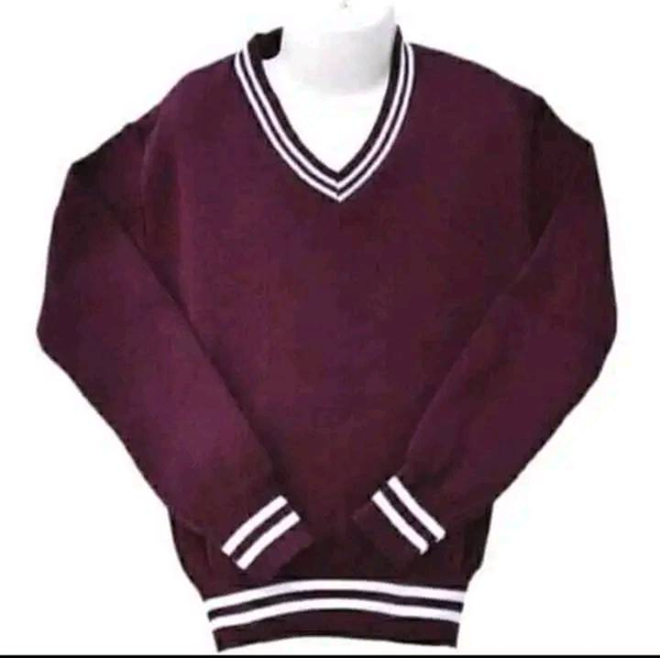 Burgundy Sweater for School