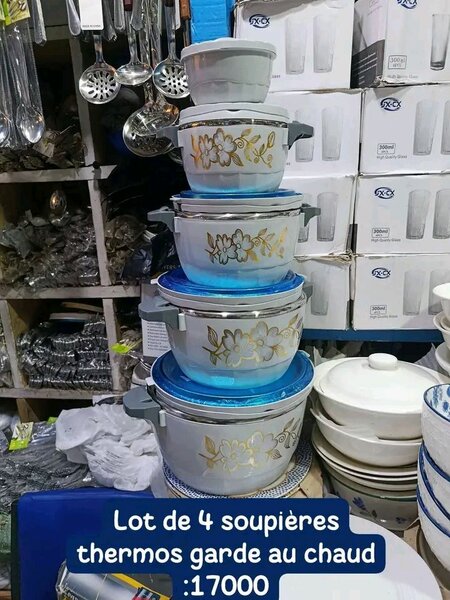 Ensemble de soupières thermos