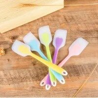 Cake Decorating Tool: Transparent Pastry Scraper & Spatula, Silicone Dough Cutter, Buttercream Icing Spreader