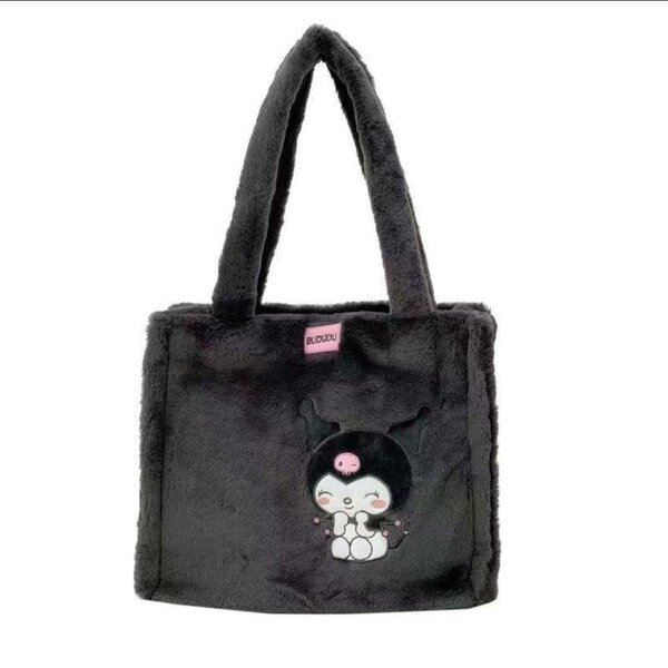 Sac Peluche Noir Kuromi