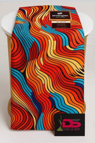 Tissu africain en wax coloré