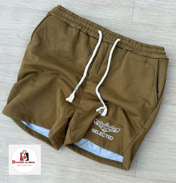 Shorts en coton marron