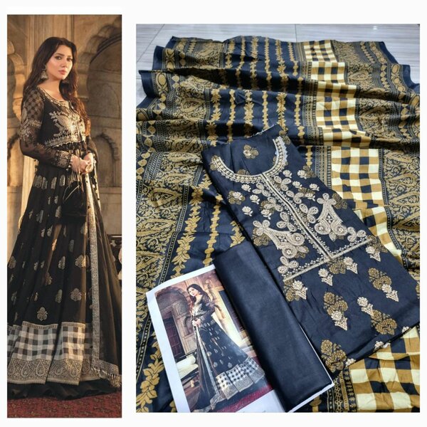 Printed lawn suit