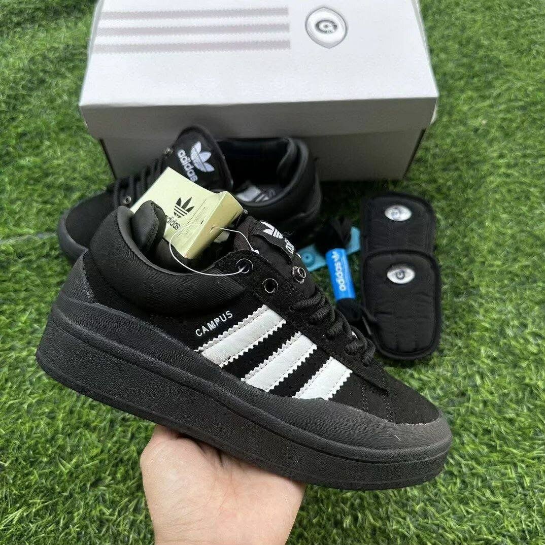 Baskets plateforme style Adidas