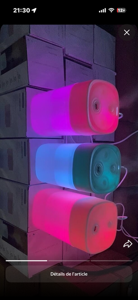 Humidificateur LED Compact