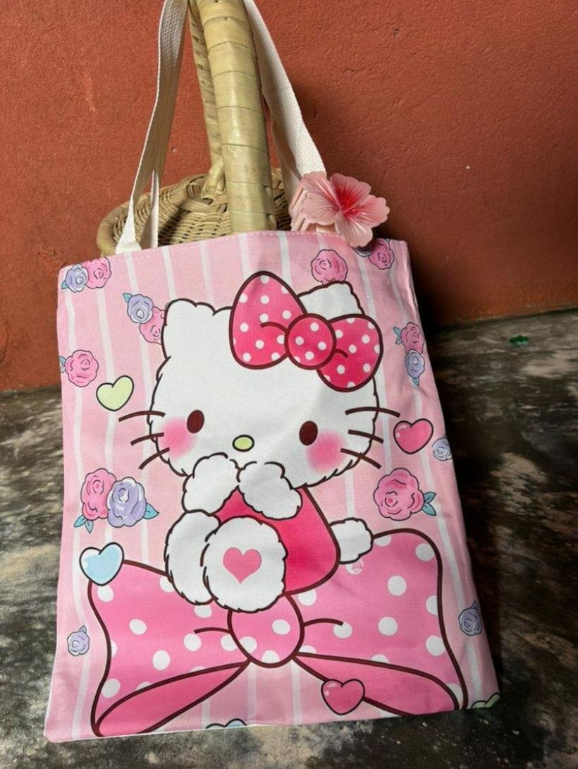 Sac cabas kawaii en toile