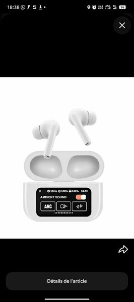 Écouteurs sans fil ANC