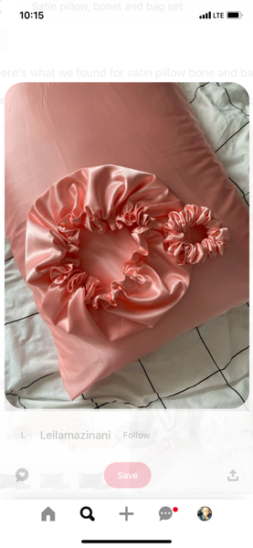 Satin sleepover sets.. (bonet)