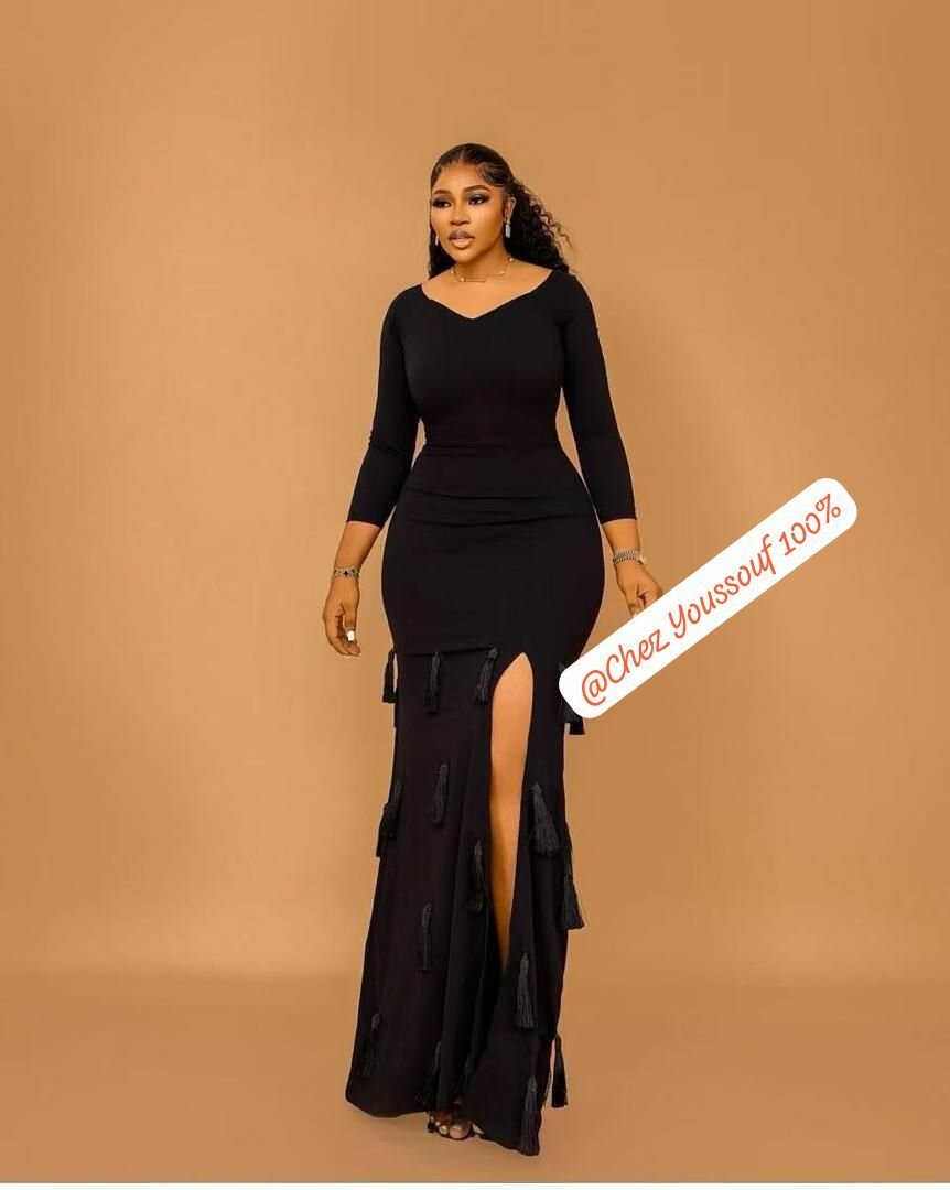 Robe de soirée élégante fendue