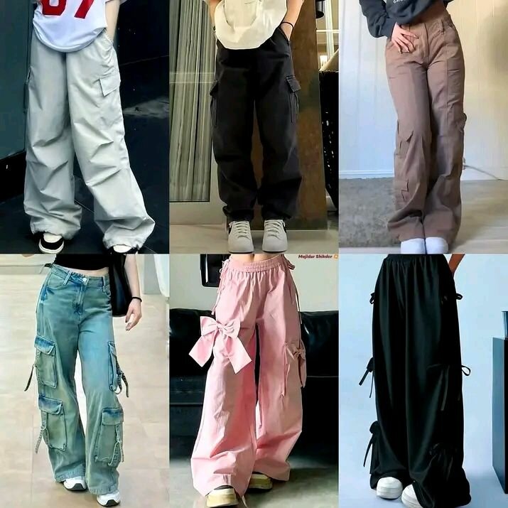 Pantalons cargo style décontracté