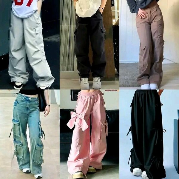 Pantalons cargo style décontracté