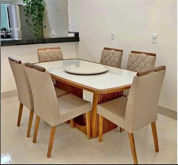 Table à manger moderne 6 places