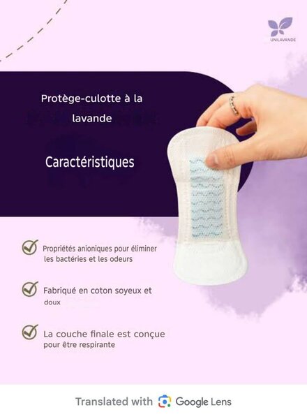 Protège-slip à la lavande