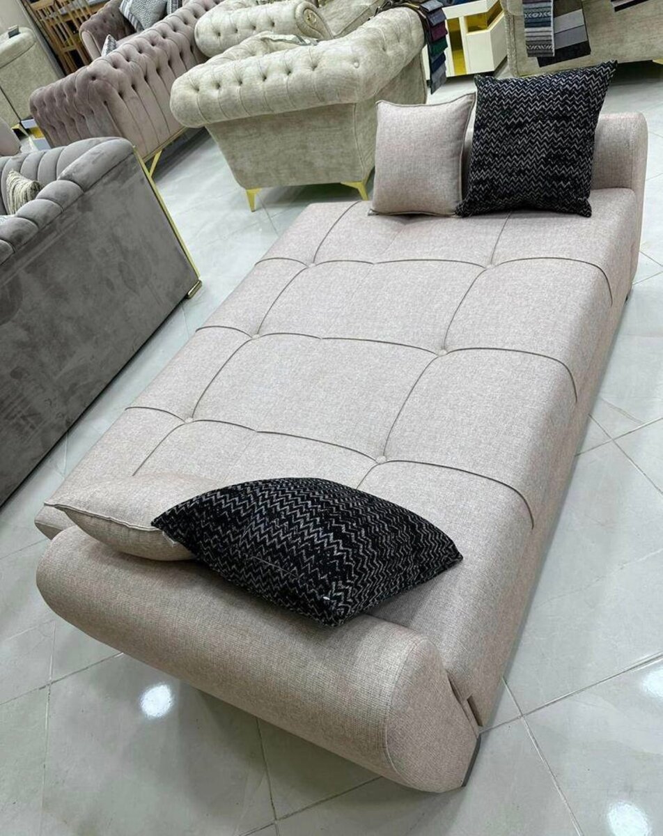 Canapé-lit moderne en tissu