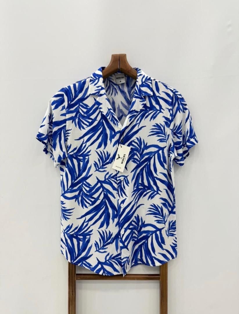 Chemise tropicale à manches courtes