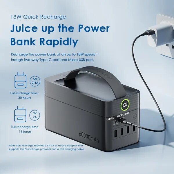 oraimo PowerBox 60000mAh Power Bank