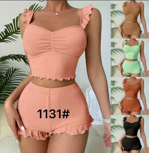 Ensemble haut et short femme été