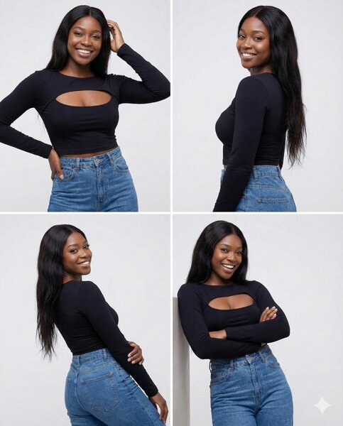 Top court à manches longues