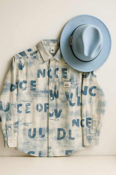 Chemise en jean + chapeau