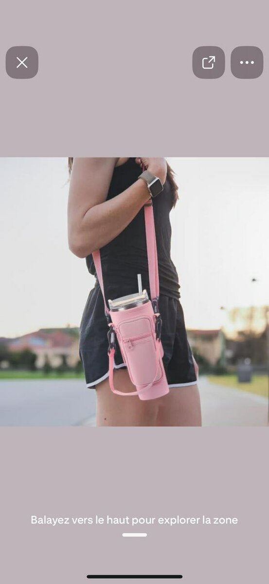 Porte-Gourde Elegant à Bandoulière