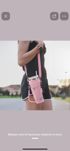 Porte-Gourde Elegant à Bandoulière