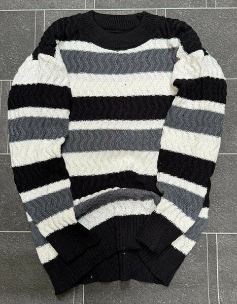 Pull rayé en laine douce