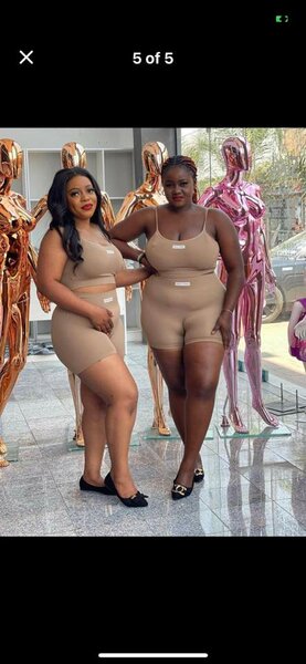 Women's beige set, shorts and top