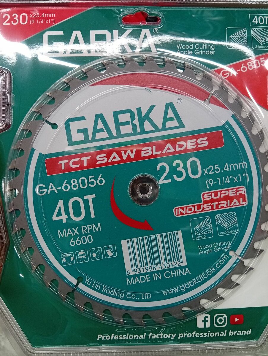 Lames de scie TCT Garka 40T