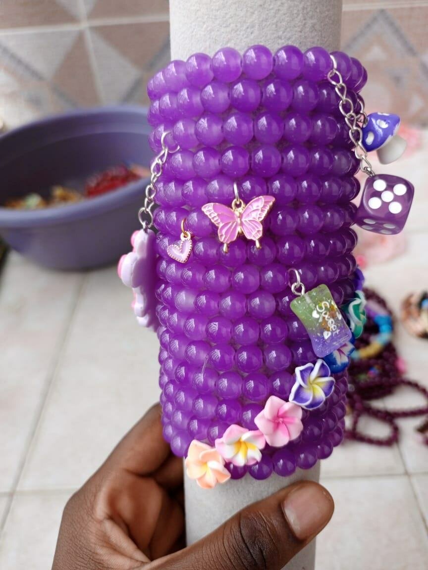 Bracelet violet 3 a 1000fr