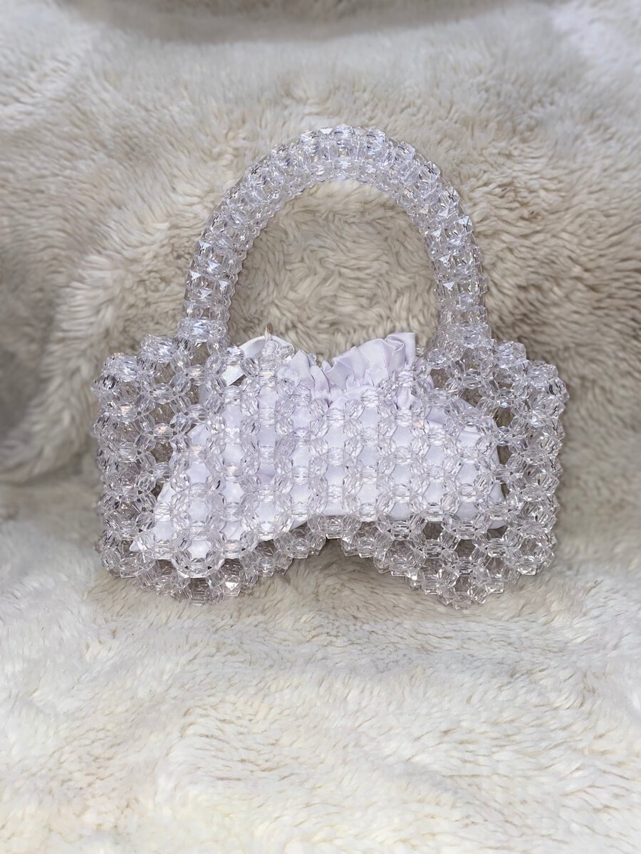 Sac à main perles cristal