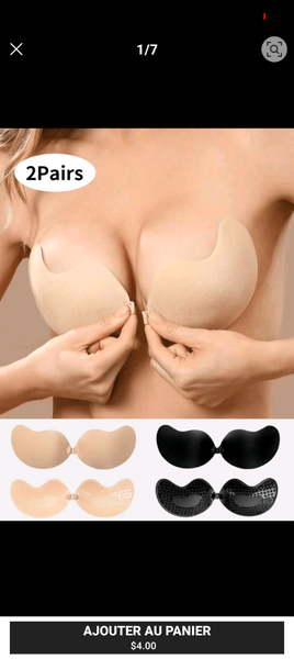 Soutien-gorge invisible adhésif