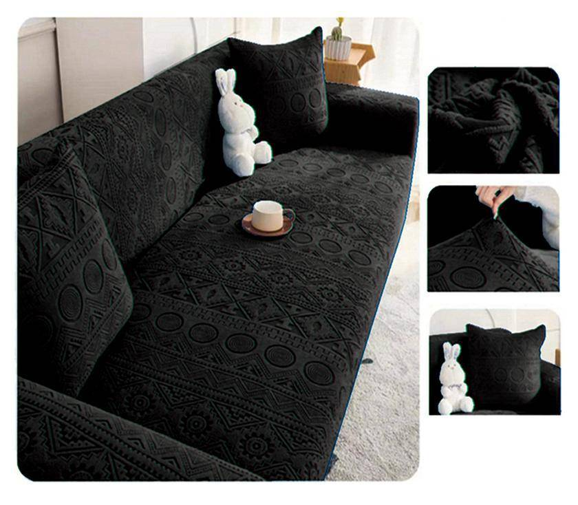 Black Patterned Sofa Covers