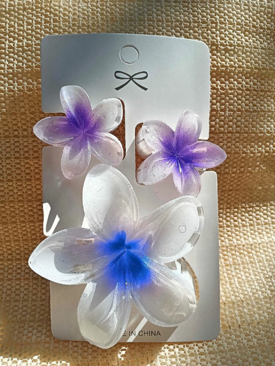 Decorative Flower Clips Set