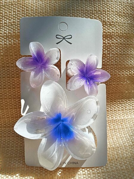 Decorative Flower Clips Set