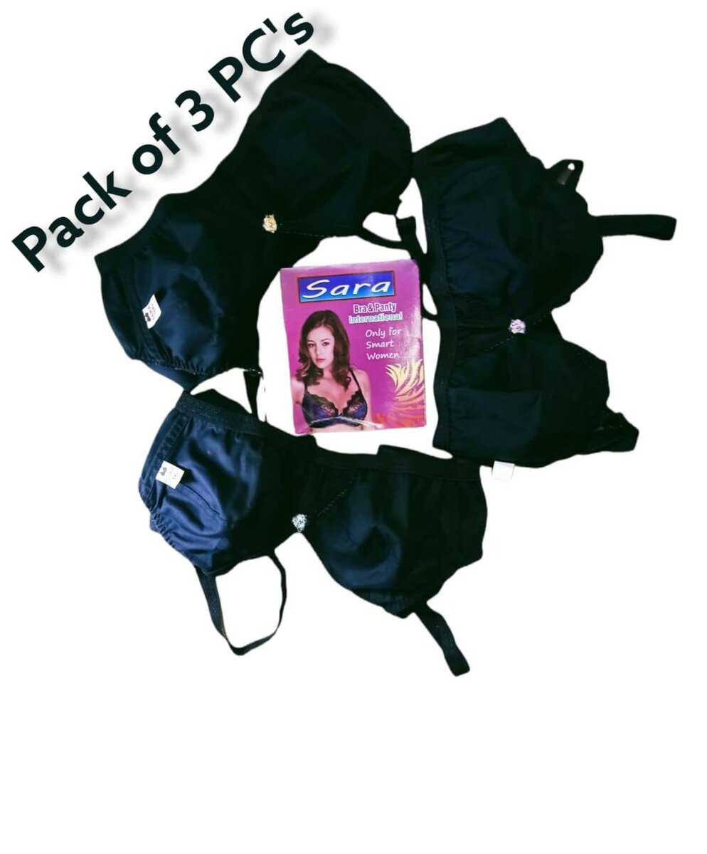 Cotton plain Bra pack of 3 pcs