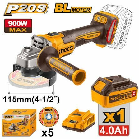 Meuleuse d'angle sans fil 900W