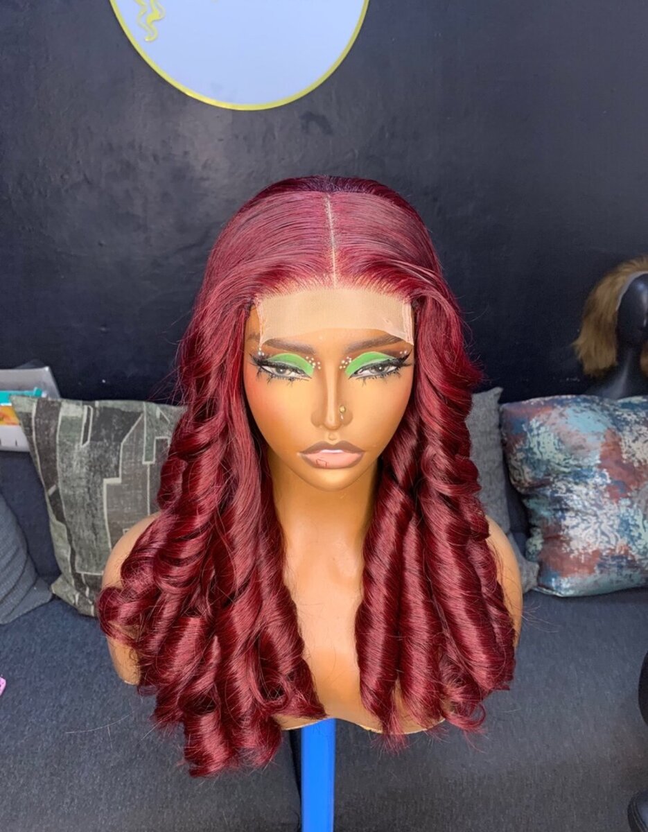 Burgundy wig...All colors available