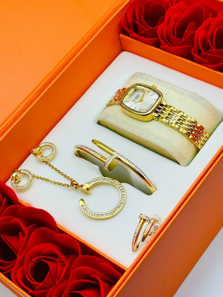 Coffret Montre et Bijoux Élégants