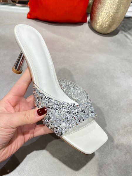 Sandales à talon strass